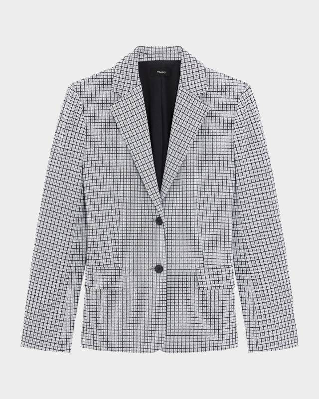 Single-Breasted Two-Button Blazer